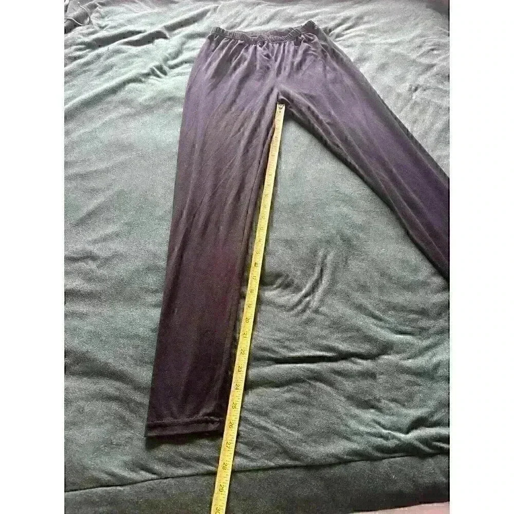 Basic black legging size large soft stretch classic capsule wardrobe staple item - Picture 3 of 9